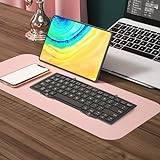 Vikbart Bluetooth-tangentbord, Laddningsbart Bärbart Tangentbord, Trådlöst Resetangentbord, Tri-hopfällbart Trådlöst Bluetooth-tangentbord för Android, Windows, PC, Surfplatta