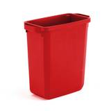 Avfallsbehållare OLIVER, 60 liter, röd