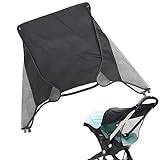 Solskydd för barnvagnsstall | Solskyddsskydd för barnvagn som andas | Lätt bärbara tillbehör Anti-fly Fold för camping, utomhusvandring Joberio