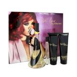 Reb'l Fleur by Rihanna Gift Set -- 3.4 oz Eau De Parfum Spray + 3 oz Body Lotion + 3 oz Shower Gel + .34 oz Mini EDP Spray - '--