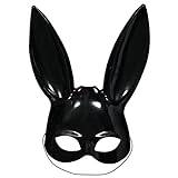 Bunny Half Mask Black
