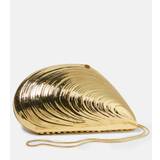 Simkhai Bridget metal shell clutch - gold - One size fits all