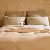 Linnea Sängkläder 270 x 250 cm bomull och linne blandad CABOURG naturlig ecru