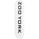 Zoo York Classic Logo Block Skateboard Bräda - White, White / 7.75"