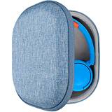 Geekria Shield barn hörlurar fodral för barn on-ear-hörlurar, ersättning hårt skal resa bärväska med kabelförvaring, kompatibel med JBL Tune 570BT, JR300BT, JR 310BT headset (blå)