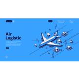 Air logistics isometric landing