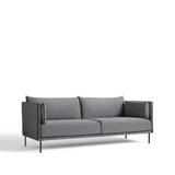 HAY Silhouette 3-sits soffa Coda 182 grå-svarta metallben