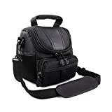 Kameraväska väska lätt svart axelväska med rem för Canon Powershot G5X, G5X Mark II kamera, svart, en storlek, kamerafodral, Svart, One Size, Kamerafodral