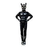 Med Hjälm Svart Panther Superhjälte Onesies Kläder Halloween Party Barn 3d Style Show Suit Unisex Maskerad Lyxig Spider-man Cosplay Bodysuit
