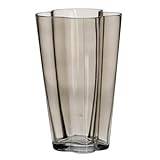 BigBuy Home Vas grå glas 15,5 x 15 x 25 cm