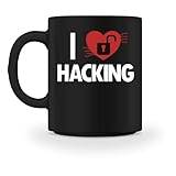 I love hacking phishing Sniffer social teknik hacker – kopp -M-svart