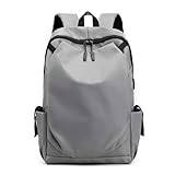 VKEID Ryggsäck för män utomhus resor vardaglig laptopväska för män affärer axel ryggsäck affärer enkel mode vardaglig ryggsäck, Grå, 27x14x44cm