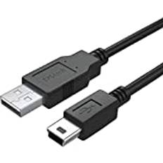 USB-laddningskabel kompatibel TI-84 Plus CE Graphing Miniräknare, TI-Nspire CX/CX CAS, TI84 Plus CE Color/C Silver Miniräknare (5 fot)