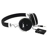 Tellur Morpheus Zeal Bluetooth-headset, inkluderar Bluetooth-sändare för TV, lämplig för PC, smartphone, TV, surfplatta, svart