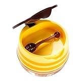 Honungsbibalsam | Återfuktande Bee Lip Masuqe Honey Pot | 40 g honung och läppmasker återfuktande läppbalsam Fuktgivande förebyggande Torr och spruckna läppscrubs Exfoliator