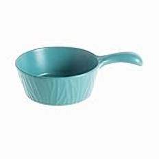 Soppmuggar Pure Color soppskål med handtag 23 oz fransk löksoppskål, lämplig for bakat ris hemma Havrespaghettisalladsskål-rosa (färg: blå) (Color : Blue)