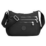 Shoppingvagn väskor plånböcker för kvinnor axelväskor nylon resväska fritidsväska verktyg väskor liten, svart, Einheitsgröße