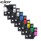 CIDY 45013 Compatible Dymo D1 12mm 6mm 9mm 19mm Label Tape Black on White Label Tapes for Dymo Label Manager LM160 280 Dymo PNP