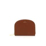 A.P.C. DEMI-LUNE COMPACT WALLET - Brown - OS