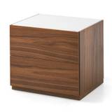 City Sängbord (Walnut, Frosted Extraclear)