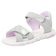Superfit Pebbles sandal för flickor, Ljusgrå lila 2500, 35 EU Weit