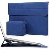 HYZUO 13 tums laptopfodral med stativfunktion kompatibel med MacBook Air M2 A2681 13,5 tums skärm, MacBook Air 13 M1 2018-2024, MacBook Pro 13 M2 M1 2016-2024, med tillbehörsväska, KleinBlue