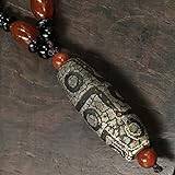 Retro nioögda naturliga tibetanska Dzi Agates Beads Gör-det-själv smycken Stenpärlor Antik Agates Jade-hängsmycke För Kvinnor Manlig