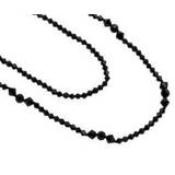 Pearls for Girls halsband svart, dubbelrad längd 100 cm