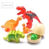 Education Assembly Large Building Blocks Dinosaur Model Extra Accessories Compatible Duploes Child Gift Durable Toys - Tyrannosaurus is green