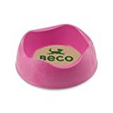 Beco Things foderskål, miljövänlig, för små djur, 12 x 12 x 4,5 cm, rosa
