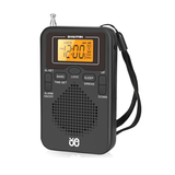 FM/AM Radio LED Skärm Alarm Högtalare 2st AAA Batterier: 14 dagar