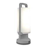 Solar bordslampor Nödljus nattlampa USB-driven sänglampa för utomhuscamping, vardagsrum, Portable Touch liten bordslampa, 1,2W, 4000K, 120LM (Färg: Grå)