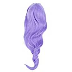 Lång peruk, lång livslängd Lila lockig peruk för Halloween för Cosplay för kvinnor för fest