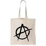 Simple Anarchy Symbol Canvas Tote Bag