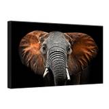 Tavla Canvas Silver Red Elephant - 75x100 cm