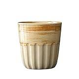Enkel handbryggd keramisk kaffekopp grov keramik retro japansk mugg kreativ hushåll praktisk kopp högt värde kopp vatten (D)