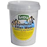Supa akvarium filter ull, 500 ml, paket med 6, syntetiskt material som är idealiskt för att ta bort avfallsartiklar i både fiskbehållare och dammfiltreringssystem
