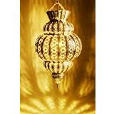 Orientalisk lampa, pendellampa, guld, harem, 45 cm, E27, lamphållare | marockansk design, hängande lampa från Marocko, orientaliska lampor för vardagsrum, kök eller hängande över matbordet
