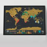 Scratch Map® Deluxe Travel Size Poster