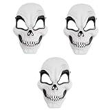VALICLUD Halloween Mask 3 St halloween haloween skelett cosplay decoration kosplay revell dekoration karneval studentbal smink festtillbehör mask Skalle Mask