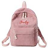 yky personlig barnryggsäck, anpassad ryggsäck med namn, personligt broderat namn skolväska, anpassad ryggsäck, Rosa