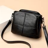 Mini Simple Solid Color Crossbody Bag, Pu Leather Textured Bag Purse, Classic Fashion Versatile Shoulder Bag (9.05"x4.72"x6.69")