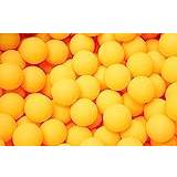 Demarkt 50 x bordtennisbollar ping pong bollar bordtennisbollar utan tryck 40 mm orange