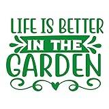 Life is better in the garden 01 2 A0 Poster on Canvas - Inspirerande Motiverande Väggkonst dagligt liv Citat uppmuntrande berömda korta fraser inspirerande ord andligt hopp meddelanden framgång ordsp