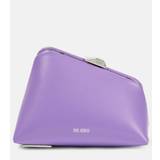 The Attico Midnight Mini embellished leather clutch - purple - One size fits all