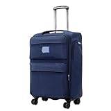 DINGYanK Resväska ultralätt Oxford-tyg resväska, universellt hjulvagn, boarding resväska, kanvas lösenord resväska resväskor, BLÅ, 24IN