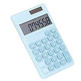 Miniräknare Dual Power Hand Calculator Abs Miniräknare 8 Digitrtery Dual Power Handheldket Miniräknare med Stor LCD-skärm Stor Känslig Knappkalkylator (Yctzeat3dpub7m5-13)