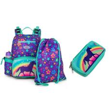 JEVA - Backpack set 3 pcs. - Rainbow Unicorn Candy