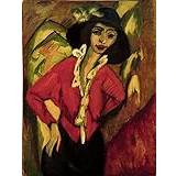 PSVDCTOO Vintage konst kanvas väggmålningar affischer och tryck kvinna gerda av Ernst Ludwig Kirchner för kontorsdekoration 60 x 90 cm