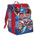 Avengers Civil War Marvel Seven expanderbar ryggsäck för grundskolan och gymnasiet + 2 våningar komplett kit + dagbok 2023/2024 + 7 raderbara pennor och visselpipa nyckelring, flerfärgad, Taglia,